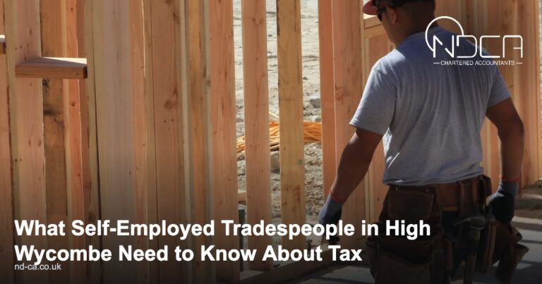Read more about the article What Self-Employed Tradespeople in High Wycombe Need to Know About Tax