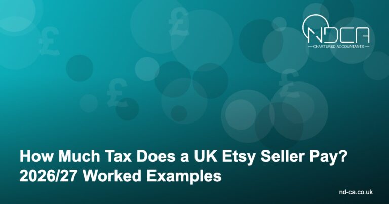 Read more about the article How much tax does a UK Etsy seller pay? 2026/27 worked examples